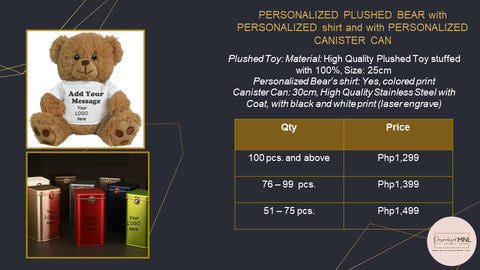 Plushed Bear with Canister Can (Packaging)