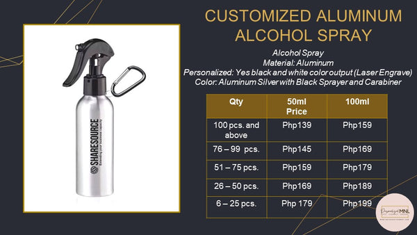 Alcohol Sprayer Aluminum - Retail